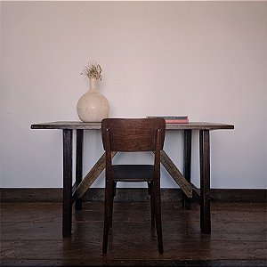 Mesa Cavalete Rústica Mineira, Início Séc. XX - 76x129cm (L x P)