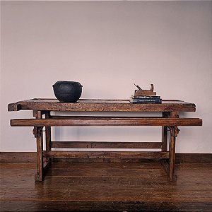 Bancada Rústica de Marceneiro, RS, Anos 50 - 180x66cm (L x P)