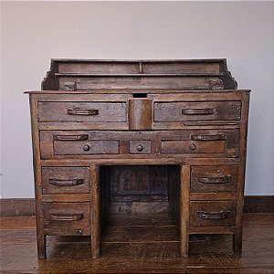 Mesa de Ourives Antiga Rústica, Séc. XIX - 118x62cm (L x P)