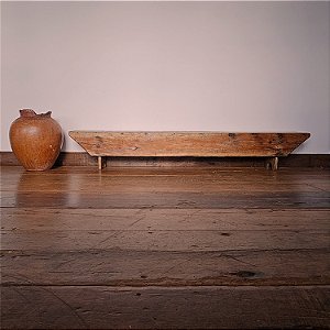 Banco Baixo Rústico em Madeira - 201x22cm (L x P)