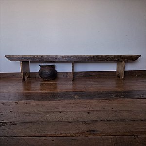 Banco com Três Pés "Bandeirinha", 1900s - 258x32x52cm