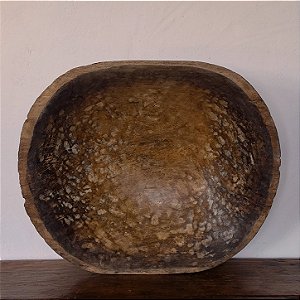 Gamela de Madeira com Pátina Natural, Início Séc. XX - 75x64x17cm