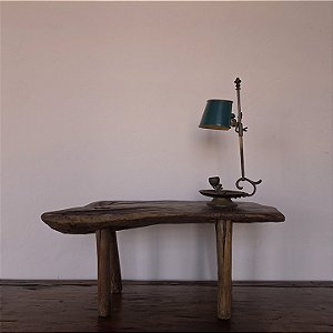 Banqueta em Madeira Maciça, Início do Séc. XX - 67x29x29cm