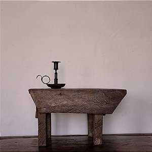 Banquinho Antigo de Casas de Produção de Farinha, Séc. XX - 52x34x30cm