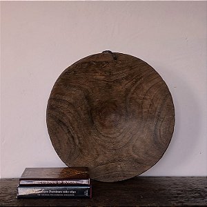 Bateia em Madeira Maciça, Séc. XIX - 61x19cm