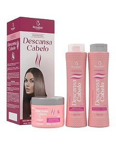 Kit Capilar Descansa Cabelo Bio Instinto 3 Itens Profissional