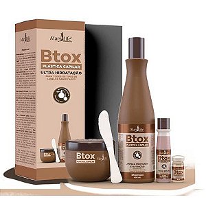 Kit Btox Plástica Capilar Ultra Hidratação Mary Life 4 Itens