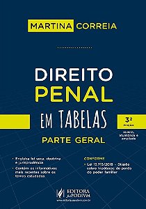 Direito Penal em tabelas - Parte Geral - Martina Correia