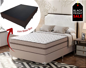 Conjunto Box Casal (Colchão Master Montreal + Base Box) (Roma)