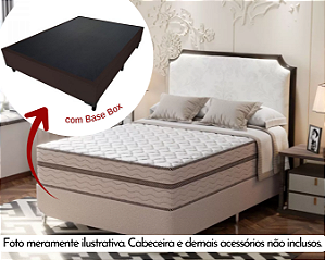 Conjunto Box Casal (Colchão Master Montreal + Base Box) (Roma)