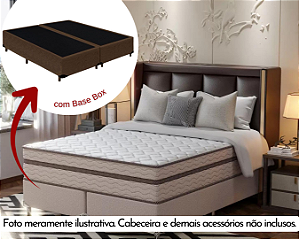 Conjunto Box Queen (Colchão Master Montreal + Base Box) (Roma)
