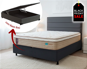 Conjunto Baú Casal (Colchão Cameron Probel + Base Baú Trad. 46cm)