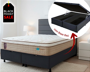 Conjunto Baú Queen (Colchão Cameron Probel + Base Baú Trad. 46cm)