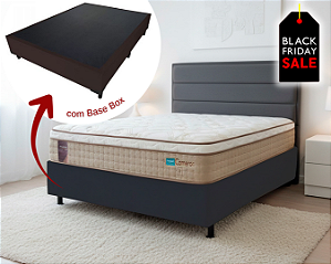 Conjunto Box Casal (Colchão Cameron Pillow Euro Probel + Base Box)