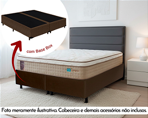 Conjunto Box King (Colchão Cameron Pillow Euro Probel + Base Box)