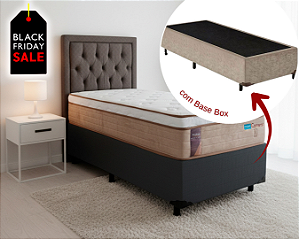Conjunto Box Solteiro (Colchão Cameron Pillow Euro Probel + Base Box)
