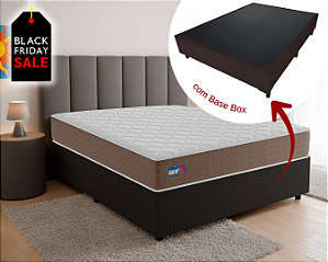 Conjunto Box Casal (Colchão DF Pocket Solar + Base Box)