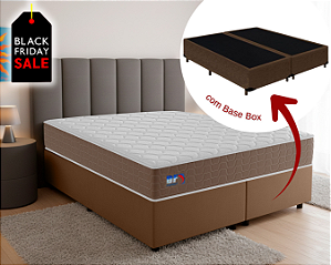 Conjunto Box Queen (Colchão DF Pocket Solar + Base Box)