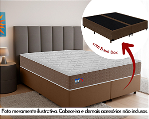 Conjunto Box Queen (Colchão DF Pocket Solar + Base Box)