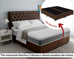 Conjunto Box Queen (Colchão DF Premium Montreal + Base Box)