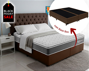 Conjunto Box Queen (Colchão DF Premium Montreal + Base Box)