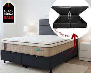 Conjunto Baú King (Colchão Cameron Probel + Base Baú Econ. 36cm)
