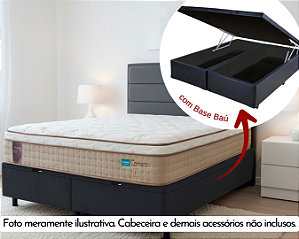 Conjunto Baú Queen (Colchão Cameron Probel + Base Baú Econ. 36cm)
