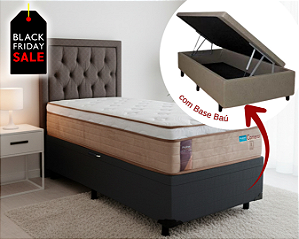 Conjunto Baú Solteiro (Colchão Cameron Probel + Base Baú Econ. 36cm)