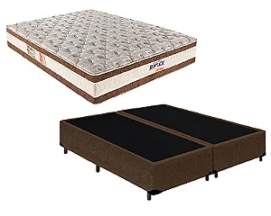 Conjunto Box Queen (Colchão Ortomax D45 Biflex + Base Box)