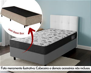 Conjunto Box Solteiro (Colchão ISO 100 Ortobom + Base Box)