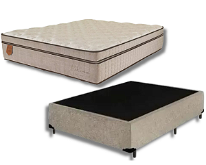 Conjunto Box Casal (Colchão Mediterrâneo Prorelax + Base Box)