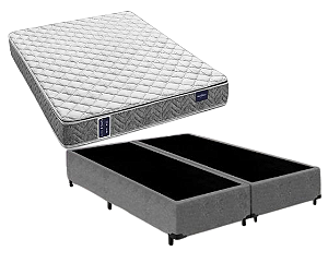 Conjunto Box King (Colchão Amx Foam Double Face D45 Americanflex + Base Box)