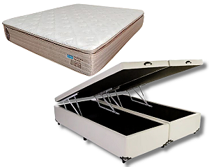 Conjunto Baú King (Colchão Carbono Support Probel + Base Baú Econ. 36cm)