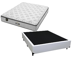 Conjunto Box Casal (Colchão Milano Gel Minaspuma + Base Box)