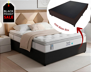 Conjunto Box Casal (Colchão ConfortGel Plumatex + Base Box)