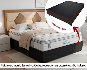 Conjunto Box Casal (Colchão ConfortGel Plumatex + Base Box)
