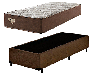 Conjunto Box Solteiro (Colchão Relax Adorabile Ecoflex + Base Box)
