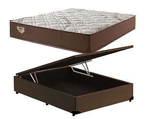 Conjunto Baú Casal (Colchão Relax Adorabile Ecoflex + Base Baú Econ. 36cm)