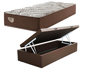 Conjunto Baú Solteiro (Colchão Relax Adorabile Ecoflex + Base Baú Econ. 36cm)