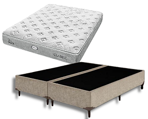 Conjunto Box Queen (Colchão Classic Molas Ensacadas Americanflex + Base Box)
