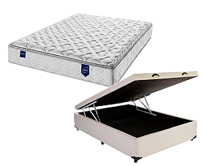 Conjunto Baú Casal (Colchão Classic Gel Americanflex + Base Baú Econ. 36cm)