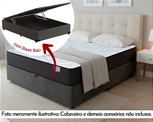 Conjunto Baú Casal (Colchão Star Plus Plumatex + Base Baú Econ. 36cm)