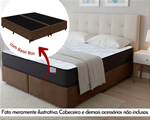 Conjunto Box Queen (Colchão Star Plus Plumatex + Base Box)