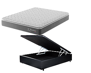 Conjunto Baú Casal (Colchão DF Premium Montreal + Base Baú Econ. 36cm)
