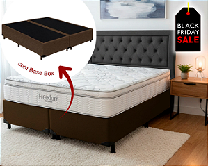 Conjunto Box King (Colchão Freedom Pocket Ortobom + Base Box)
