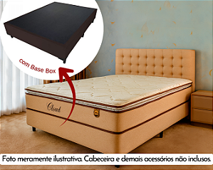 Conjunto Box Casal (Colchão Cloud Molas Ensacadas Lucspuma + Base Box)