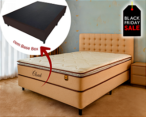 Conjunto Box Casal (Colchão Cloud Molas Ensacadas Lucspuma + Base Box)