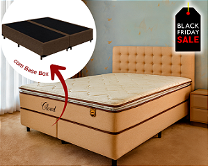 Conjunto Box Queen (Colchão Cloud Molas Ensacadas Lucspuma + Base Box)