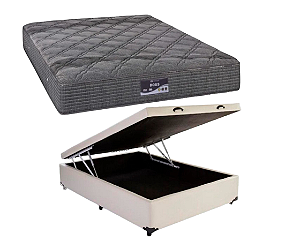 Conjunto Baú Casal (Colchão Doss Gel Sankonfort + Base Baú Econ. 36cm)
