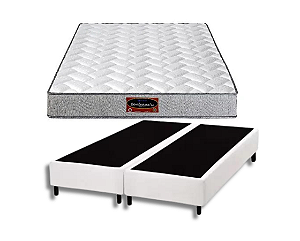 Conjunto Box King (Colchão Espuma Bordeaux D45 Sankonfort + Base Box)